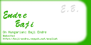 endre baji business card